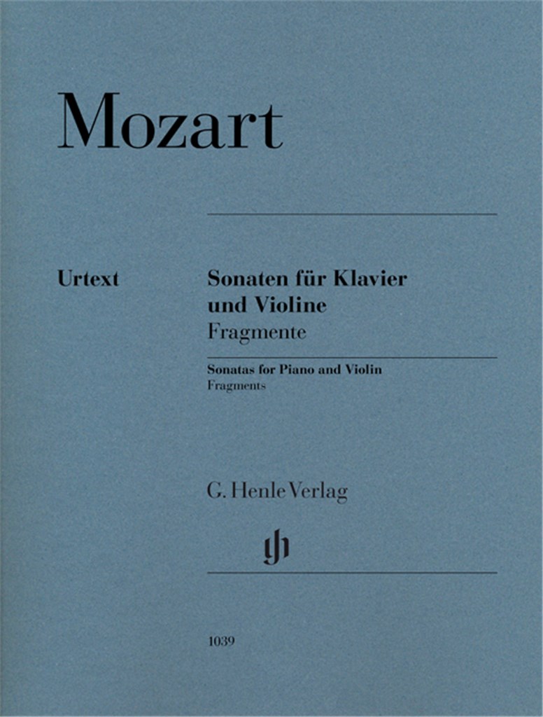 Sonaten für Klavier und Violine, Fragmente